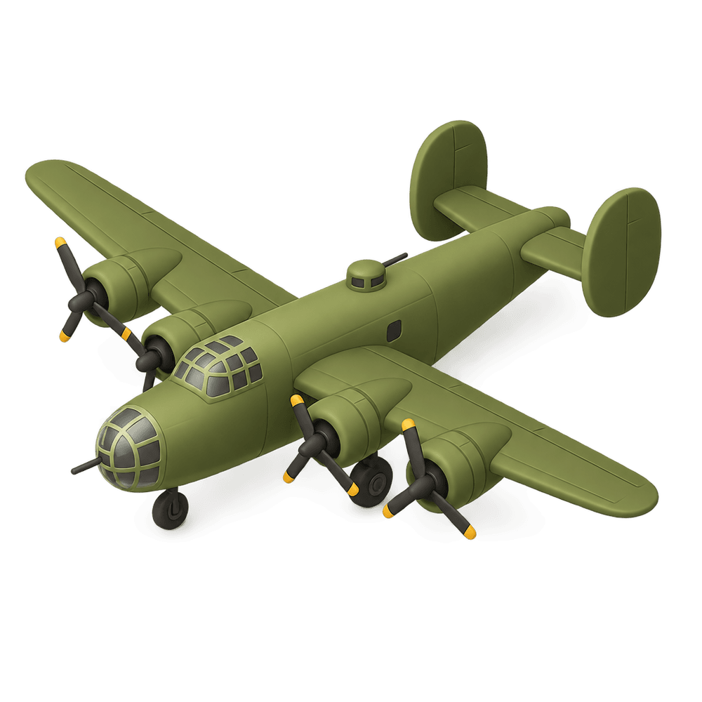 World War II Bomber 3D icon