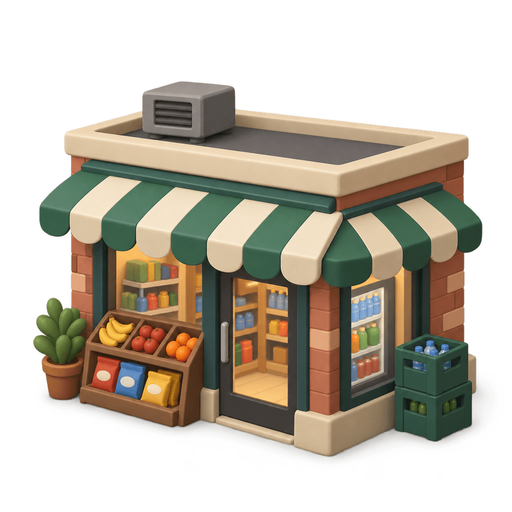 Corner Bodega 3D icon