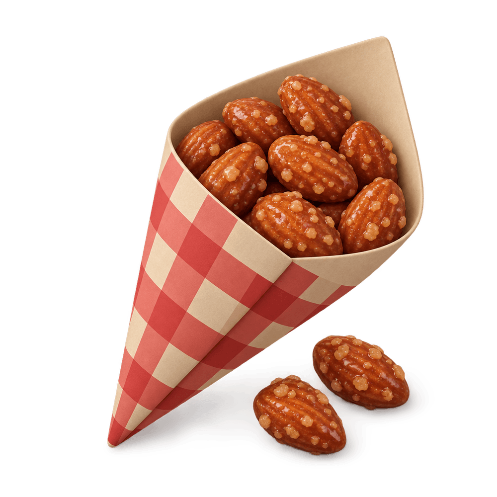 Candied Almonds Cone 3D icon