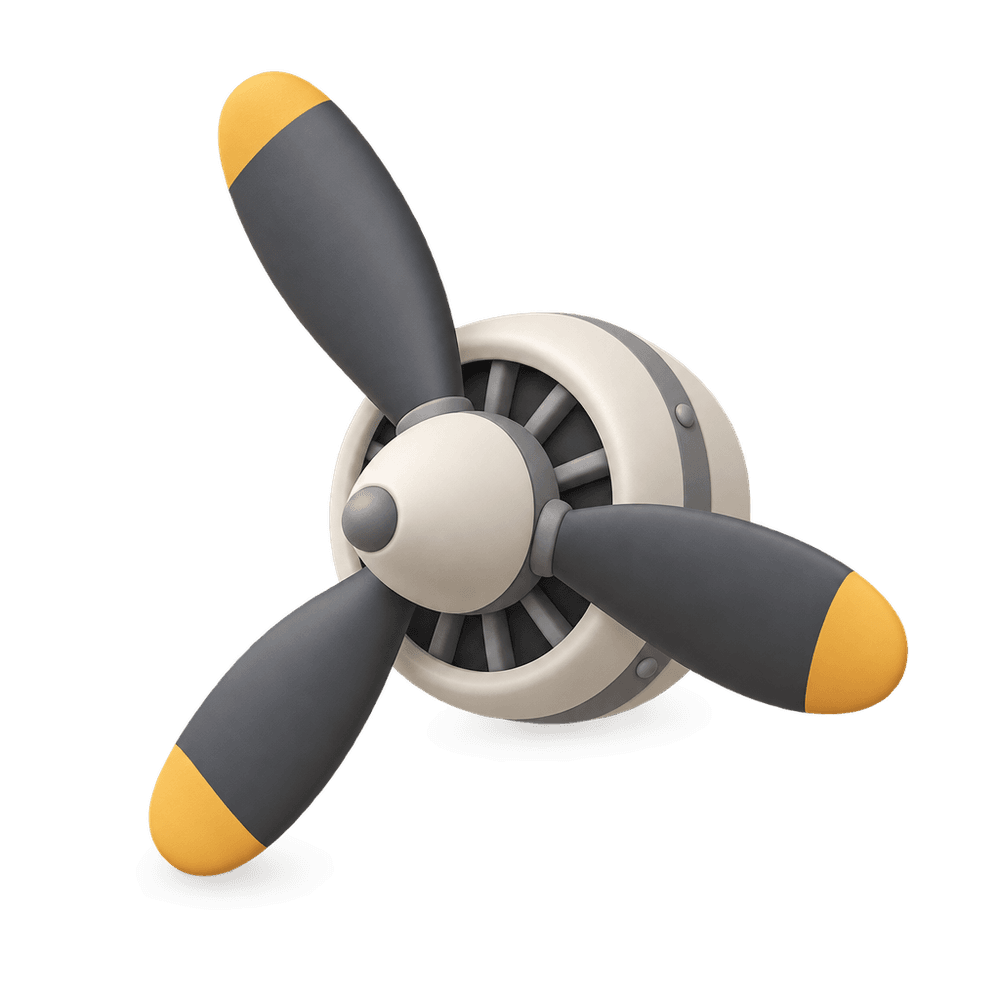 Aircraft Propeller 3D icon