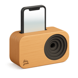 wooden smartphone speaker