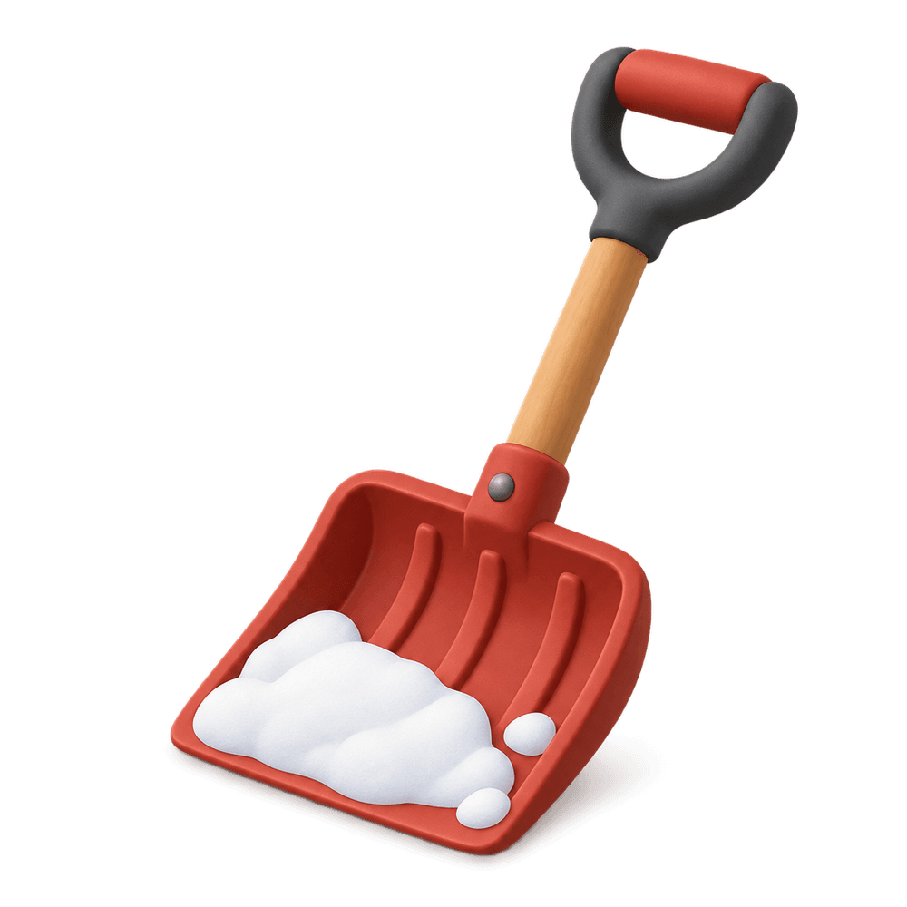 Snow Shovel 3D icon