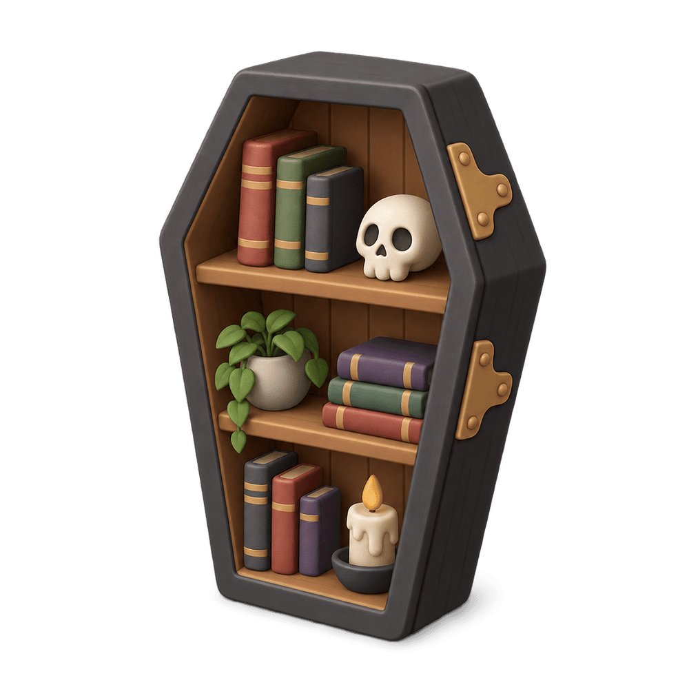 Coffin Bookshelf 3D icon
