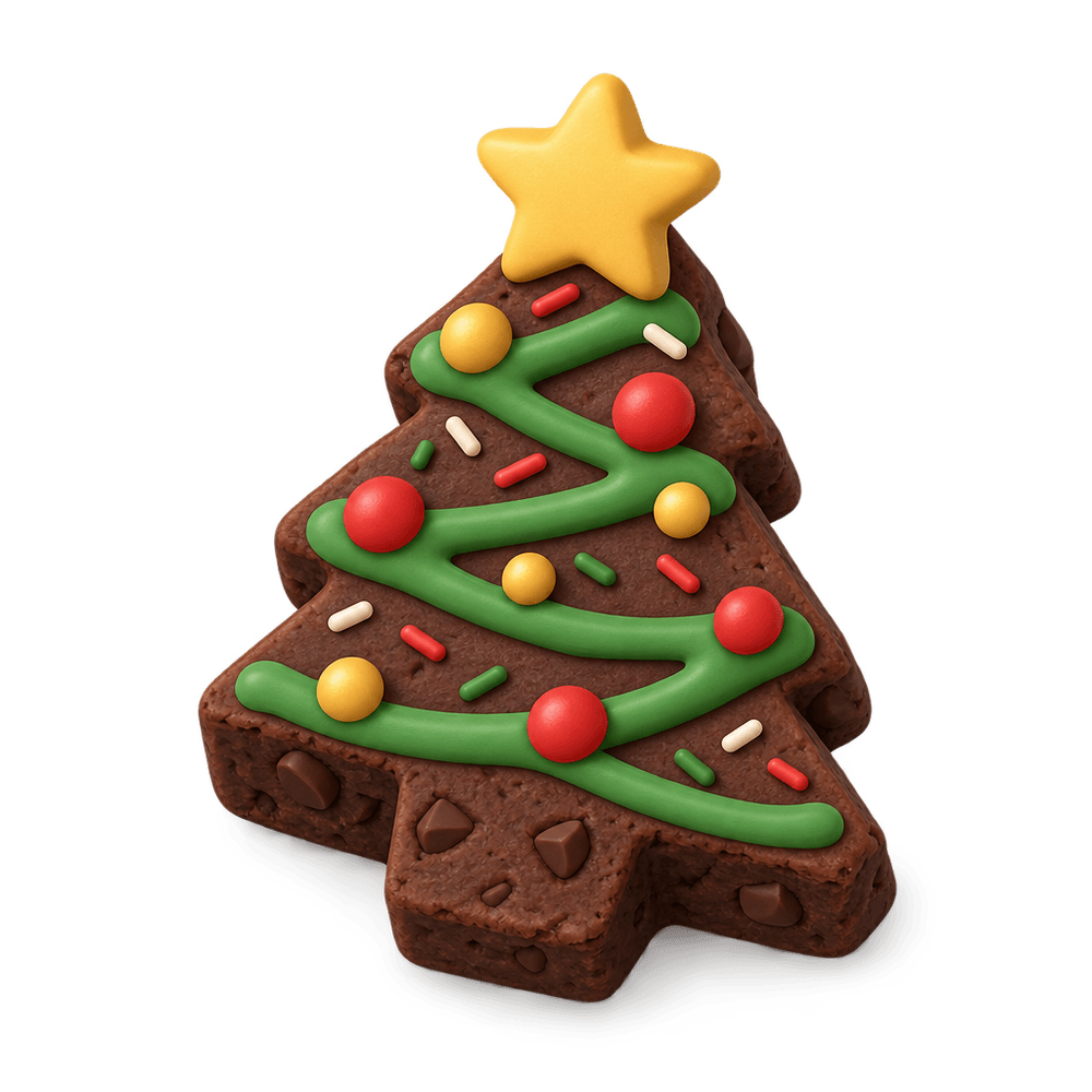 Christmas Tree Brownie 3D icon