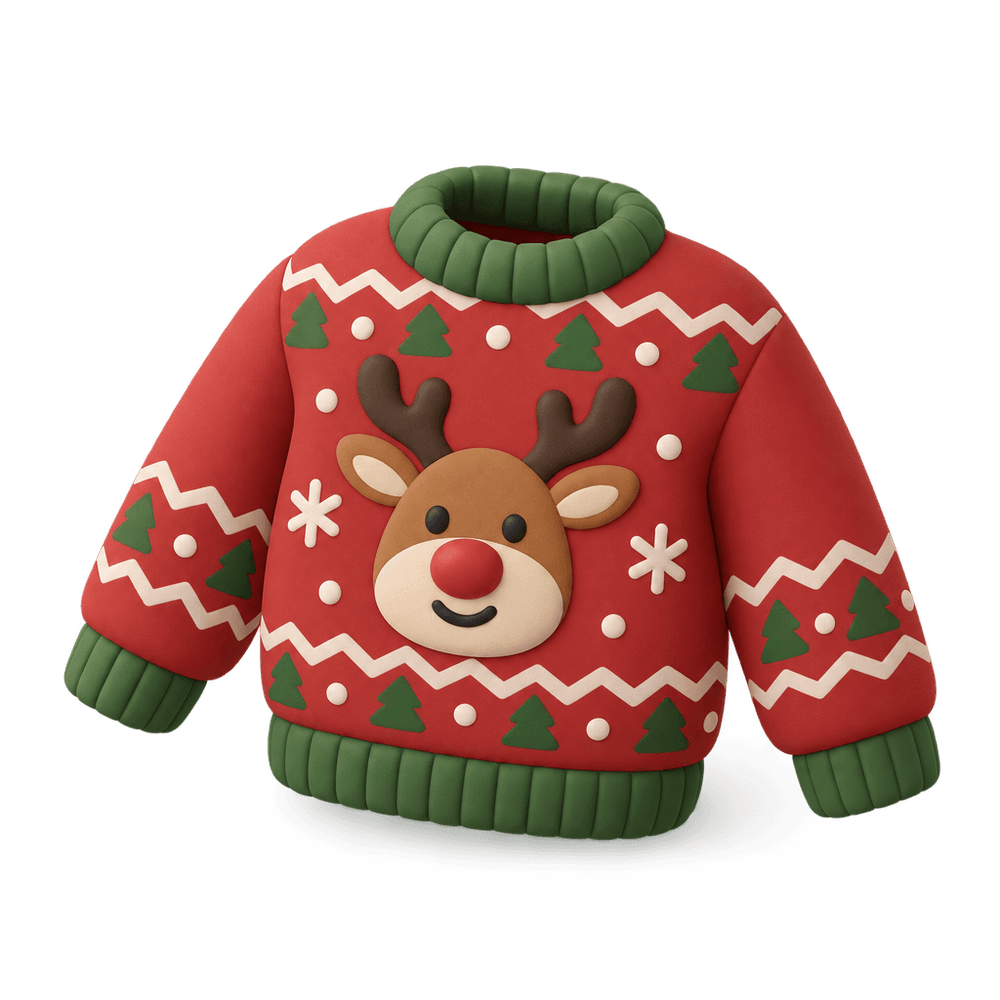 Ugly Christmas Sweater 3D icon
