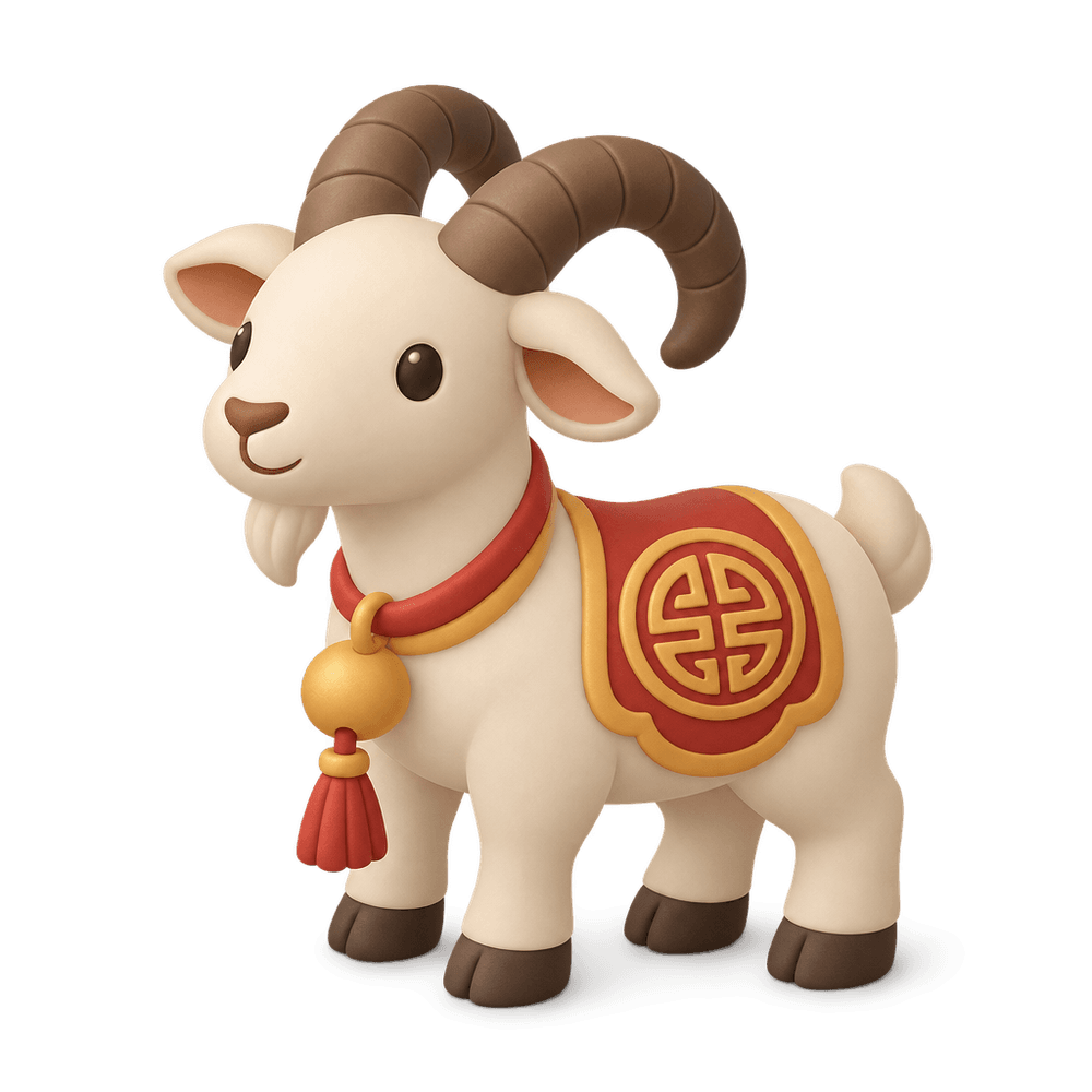 Zodiac Goat Figurine 3D icon