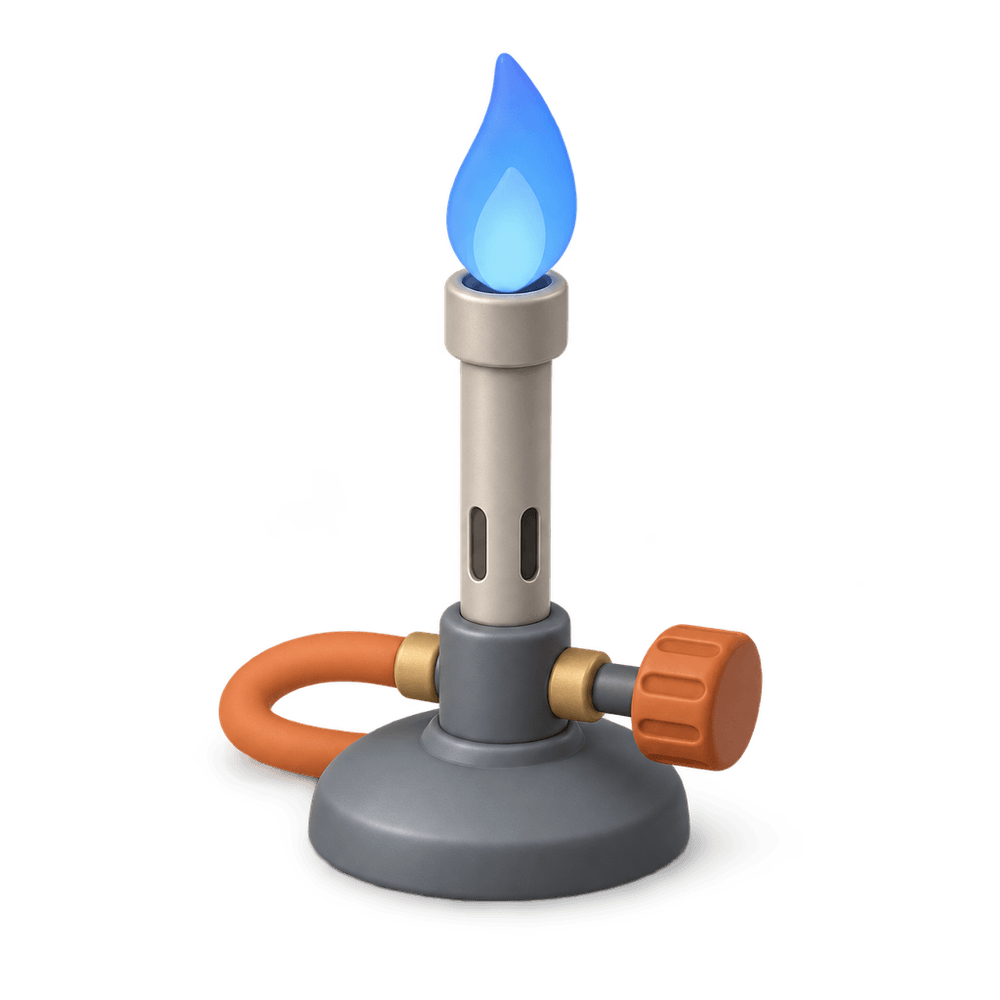 Bunsen Burner 3D icon
