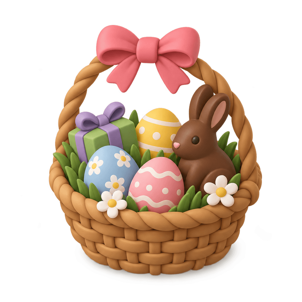Easter Basket 3D icon