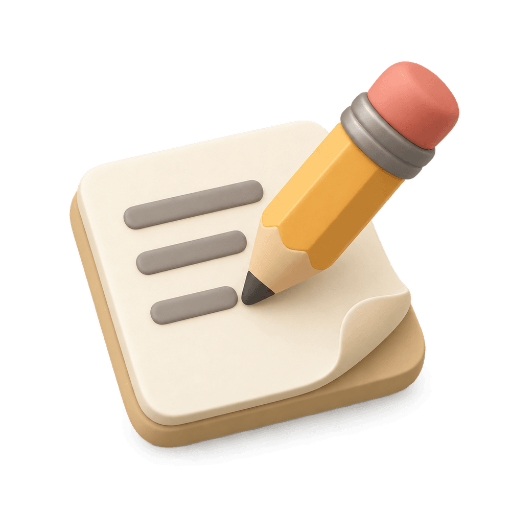 Edit Icon 3D icon