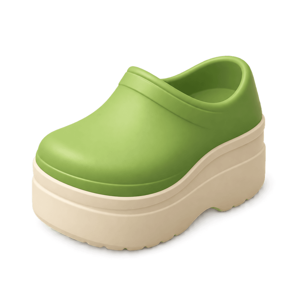 Platform Foam Clog 3D icon
