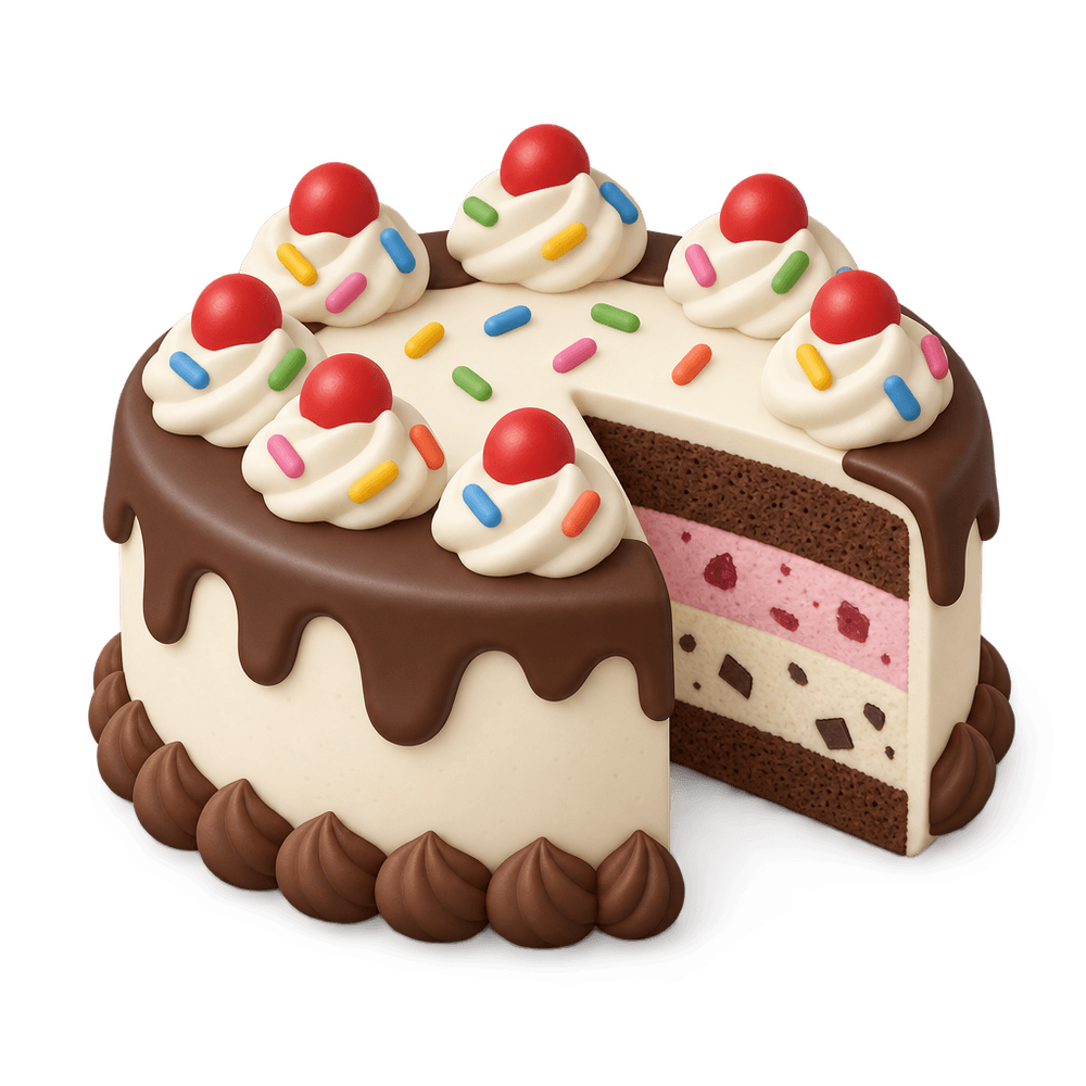 Ice Cream Cake 3D icon