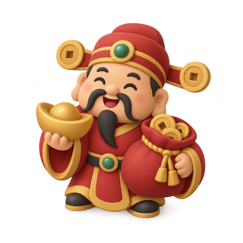God of Wealth Figurine 3D icon