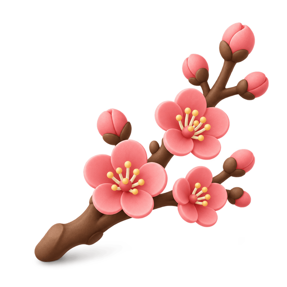 Plum Blossom Branch 3D icon