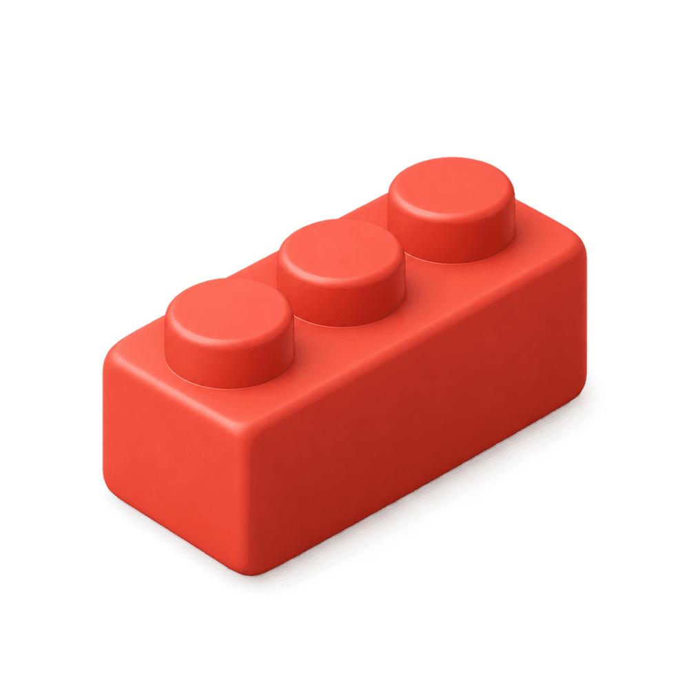 Toy Brick 3D icon