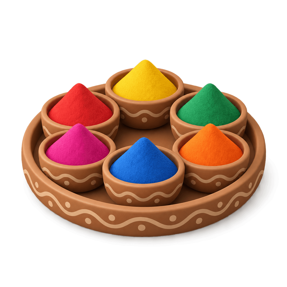 Rangoli Powder Set 3D icon