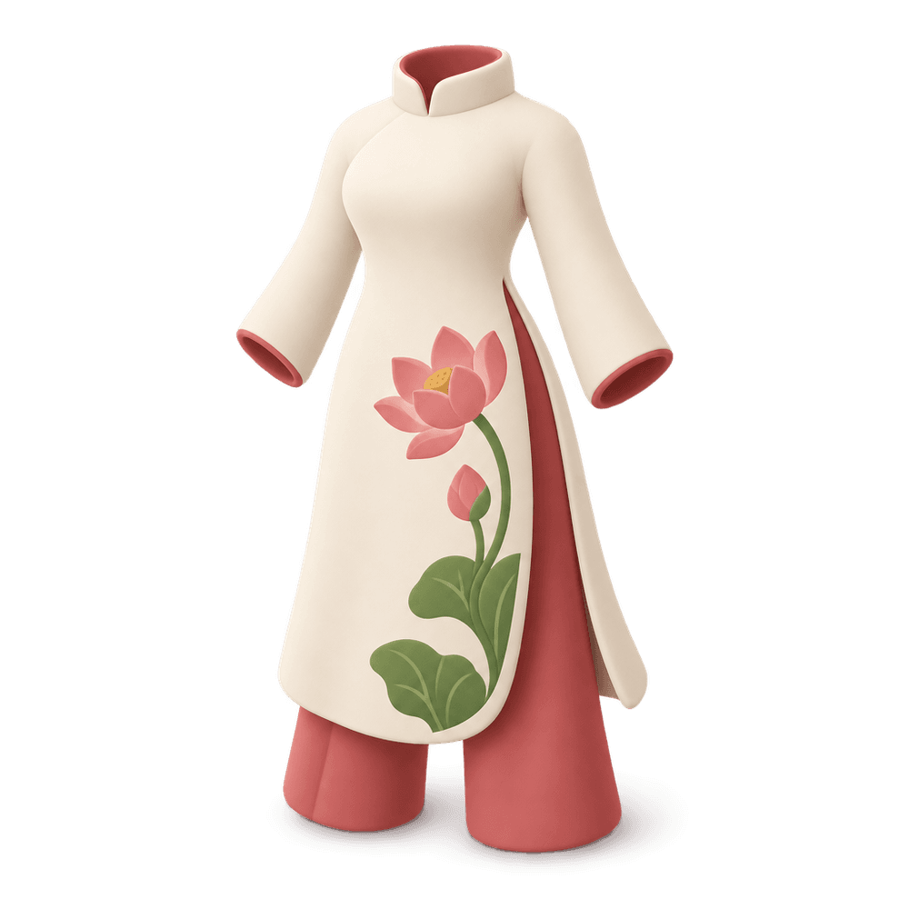 Ao Dai 3D icon