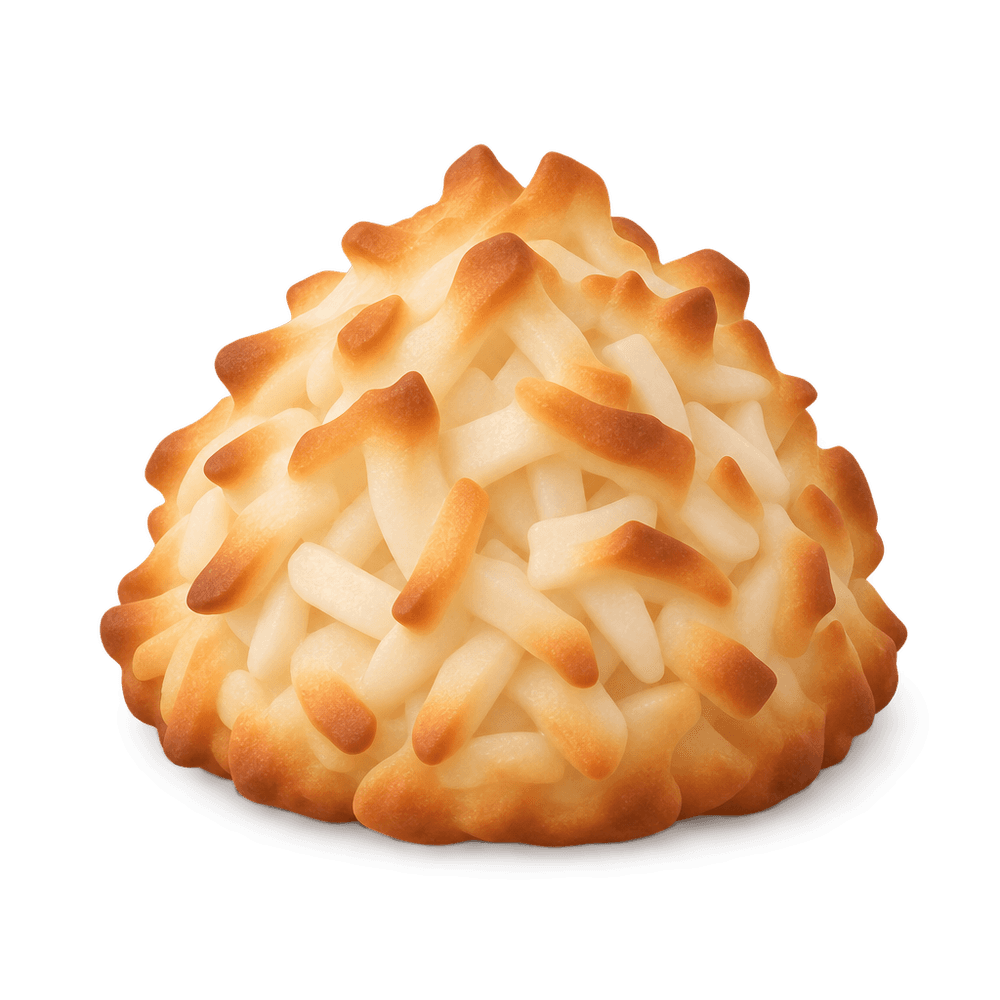 Coconut Macaroon 3D icon