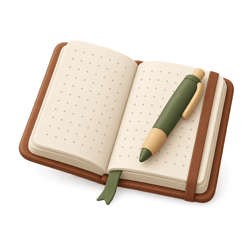 Dot Grid Journal 3D icon