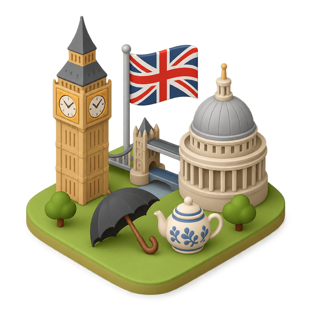 London, England 3D icon