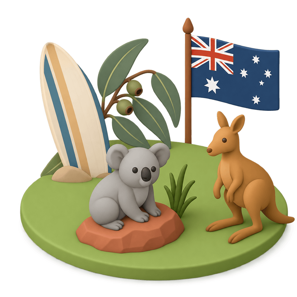 Australia 3D icon
