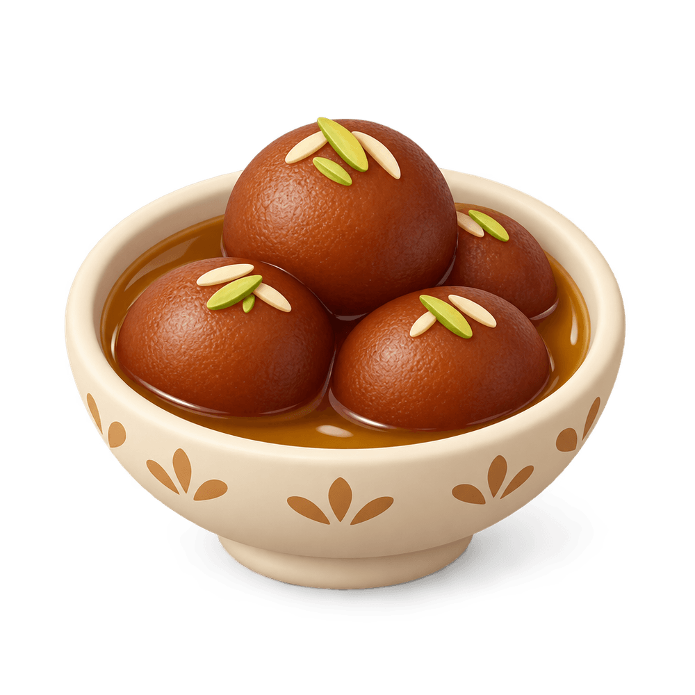 Gulab Jamun 3D icon