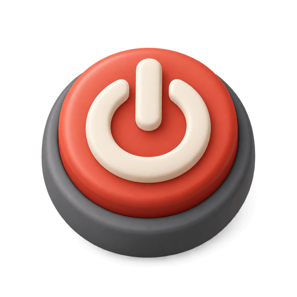 Power Button 3D icon