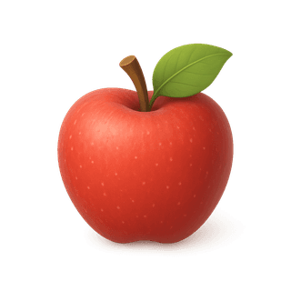 Maçã vermelha brilhante