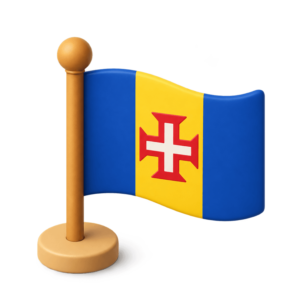 Madeira Flag 3D icon