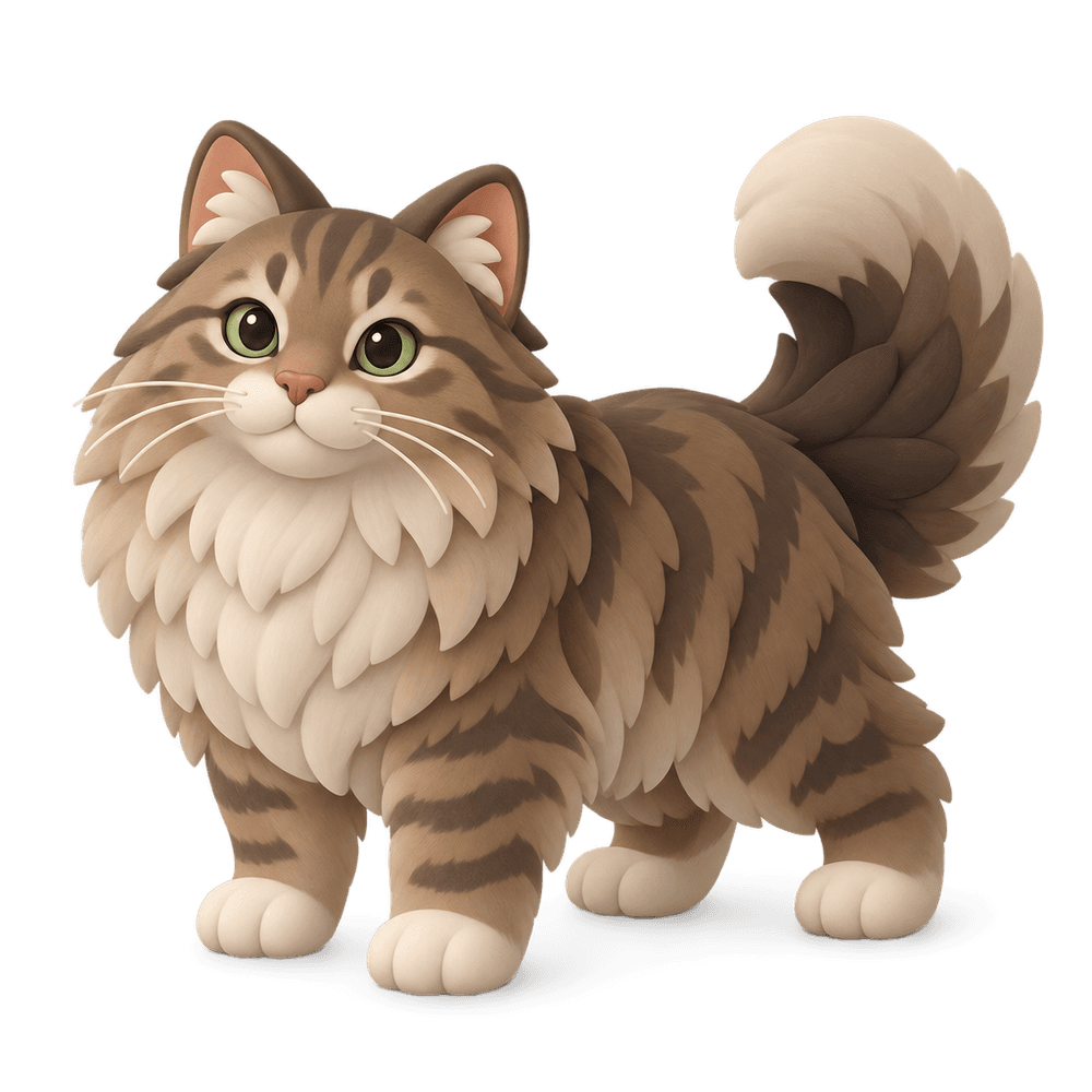 Siberian Cat 3D icon