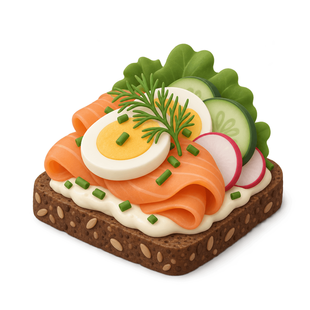 Smørrebrød 3D icon
