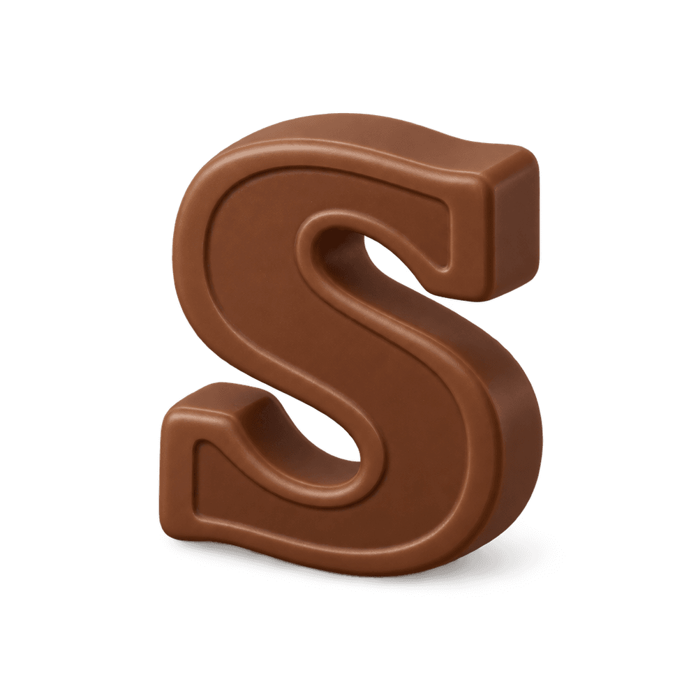 Chocolate Letter 3D icon