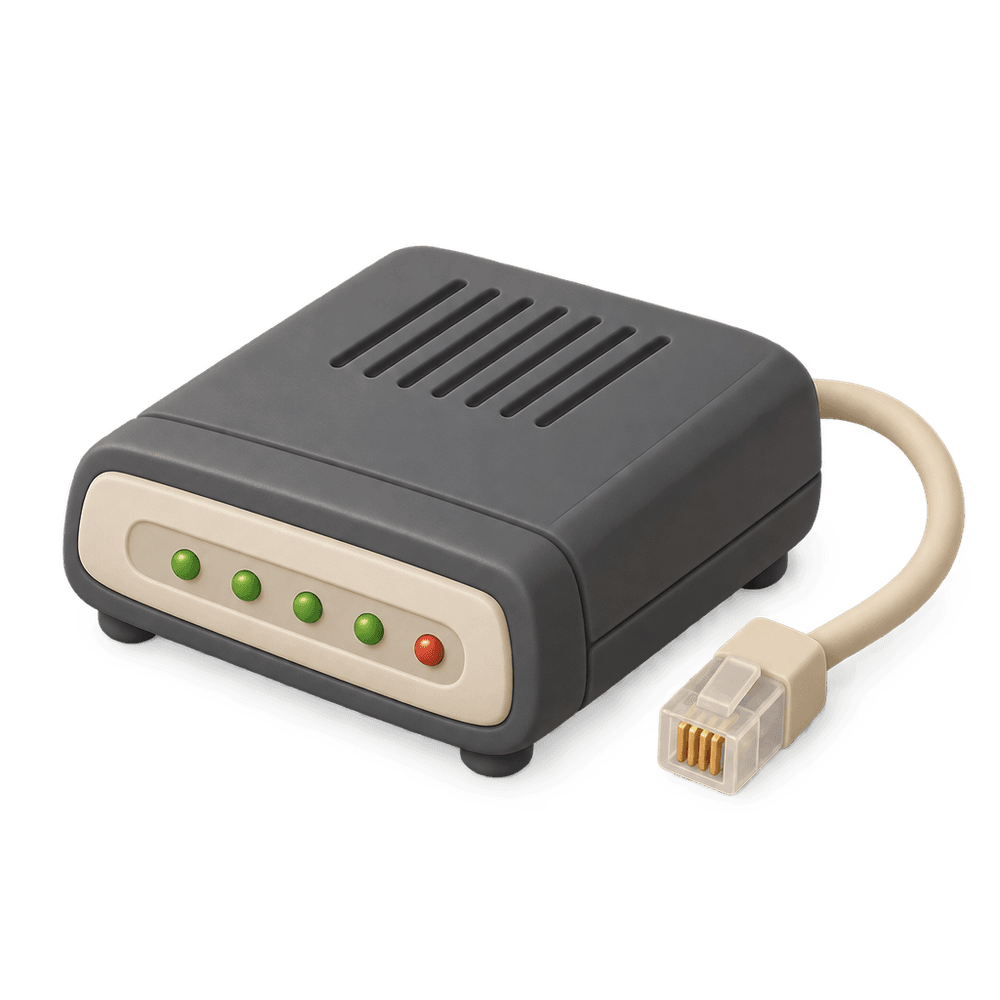 Dial-Up Modem 3D icon