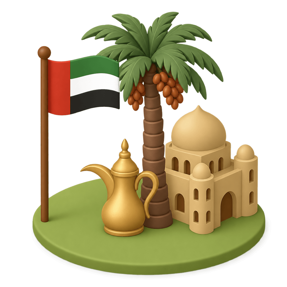 united arab emirates 3D icon