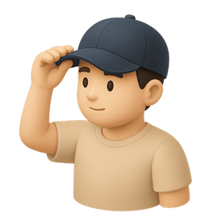 Wearing a cap