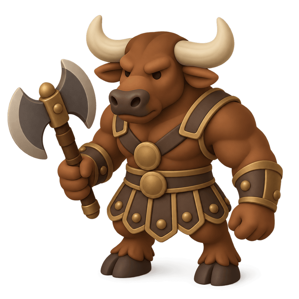 Minotaur Warrior 3D icon