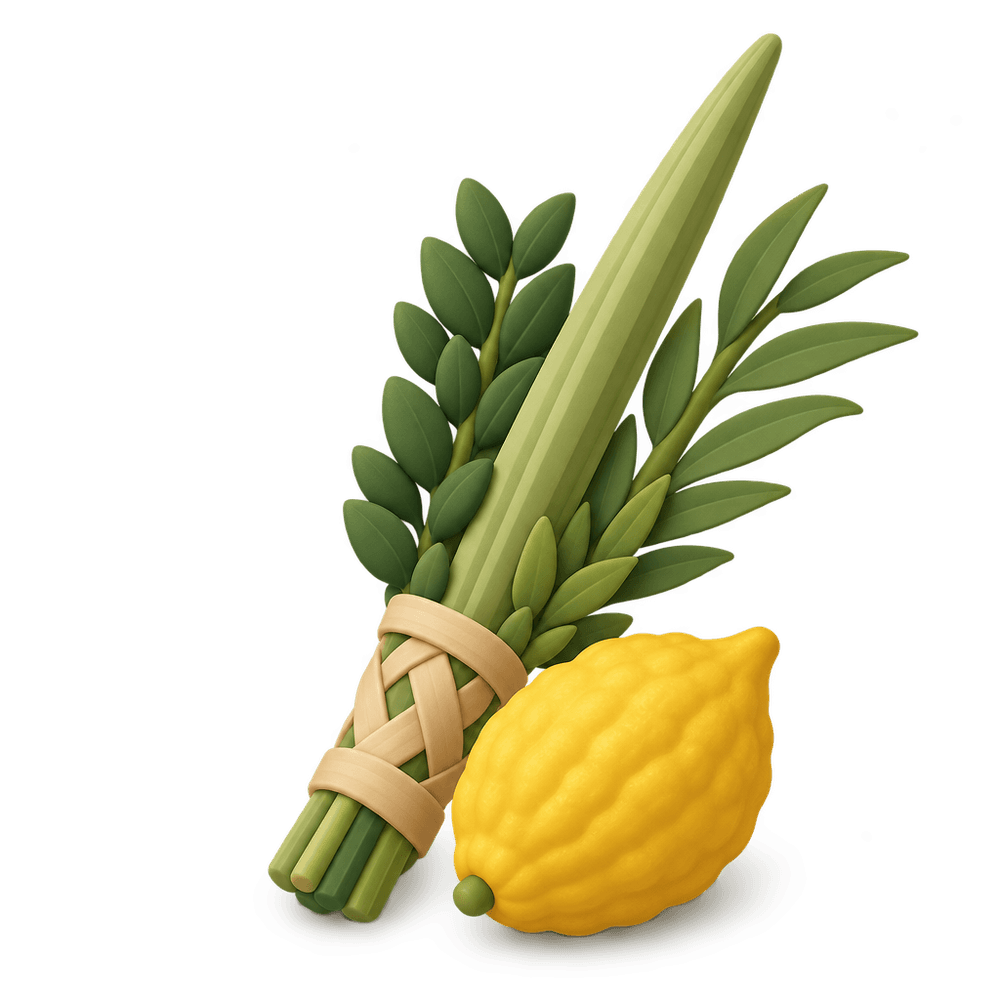 Lulav and Etrog 3D icon