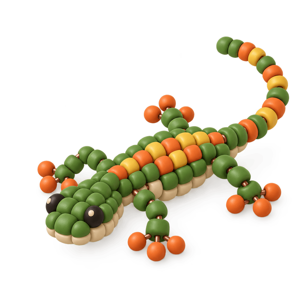 Seed Bead Lizard 3D icon