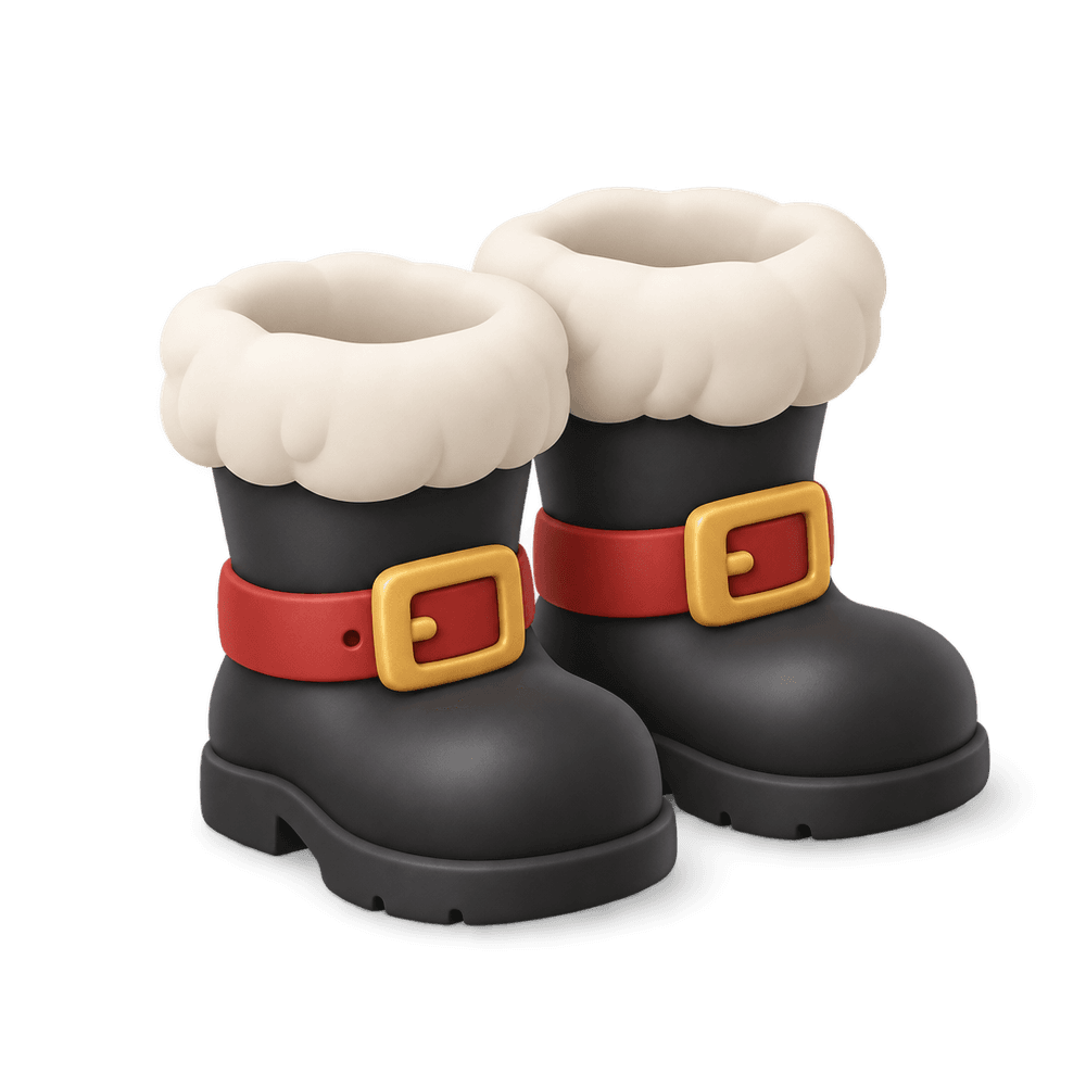 Santa Boots 3D icon