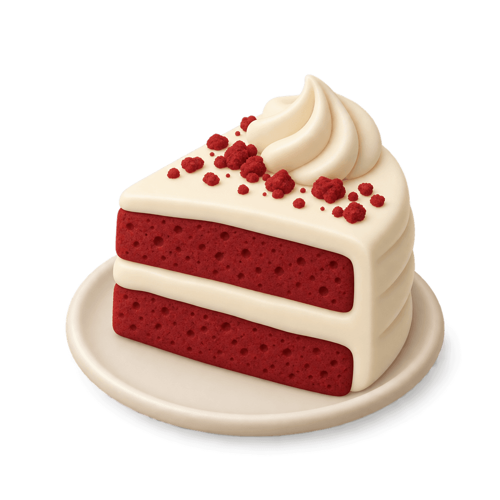 Red Velvet Cake 3D icon