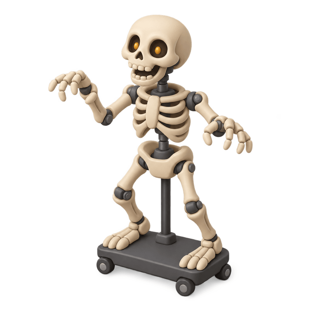 Animatronic Skeleton 3D icon