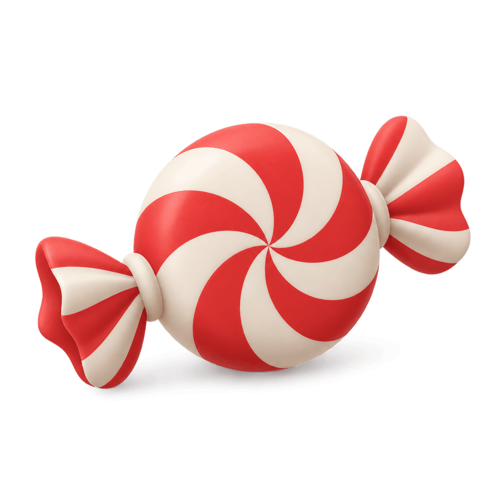 Peppermint Swirl Candy 3D icon