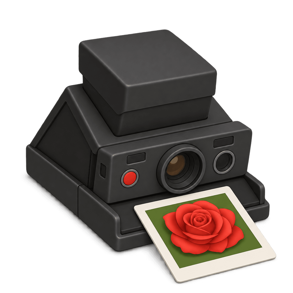 Folding Instant Camera 3D icon