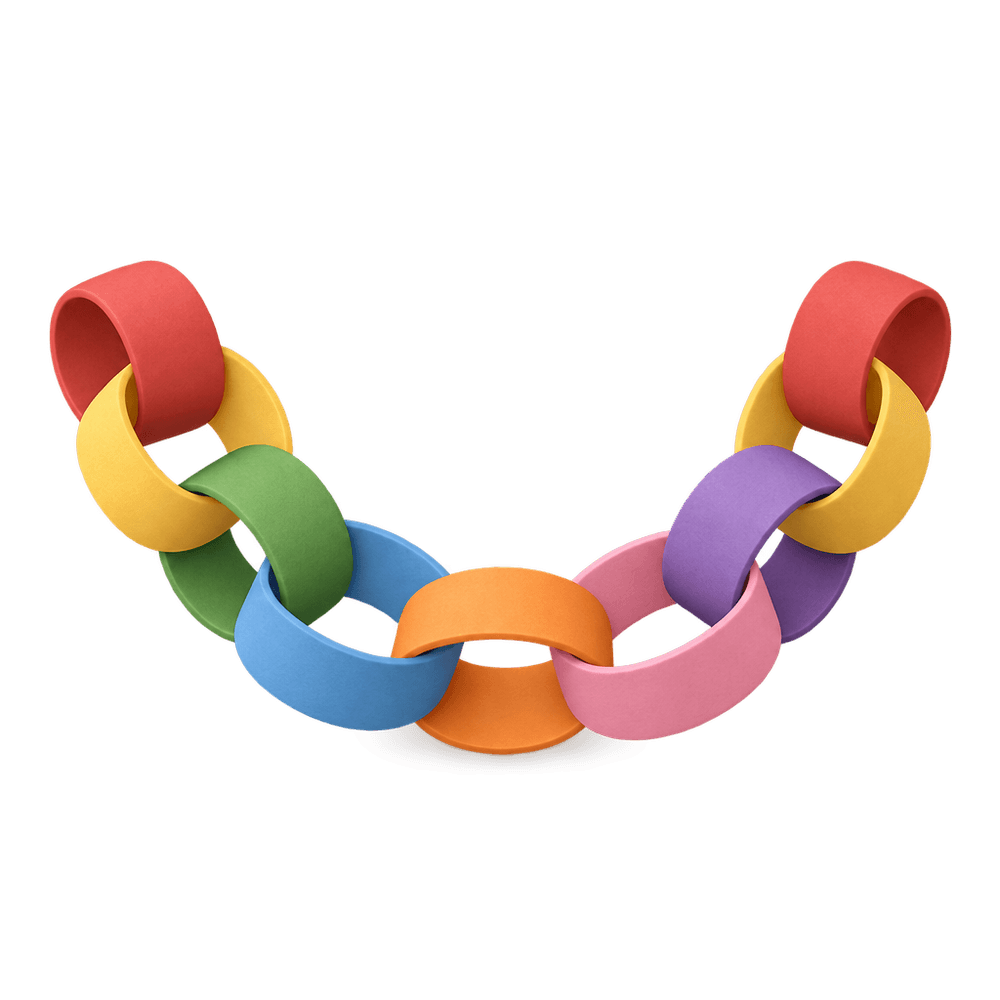 Paper Chain Garland 3D icon