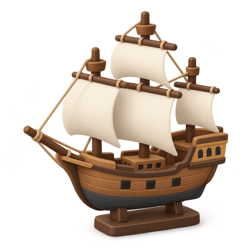 Mayflower Model Ship 3D icon