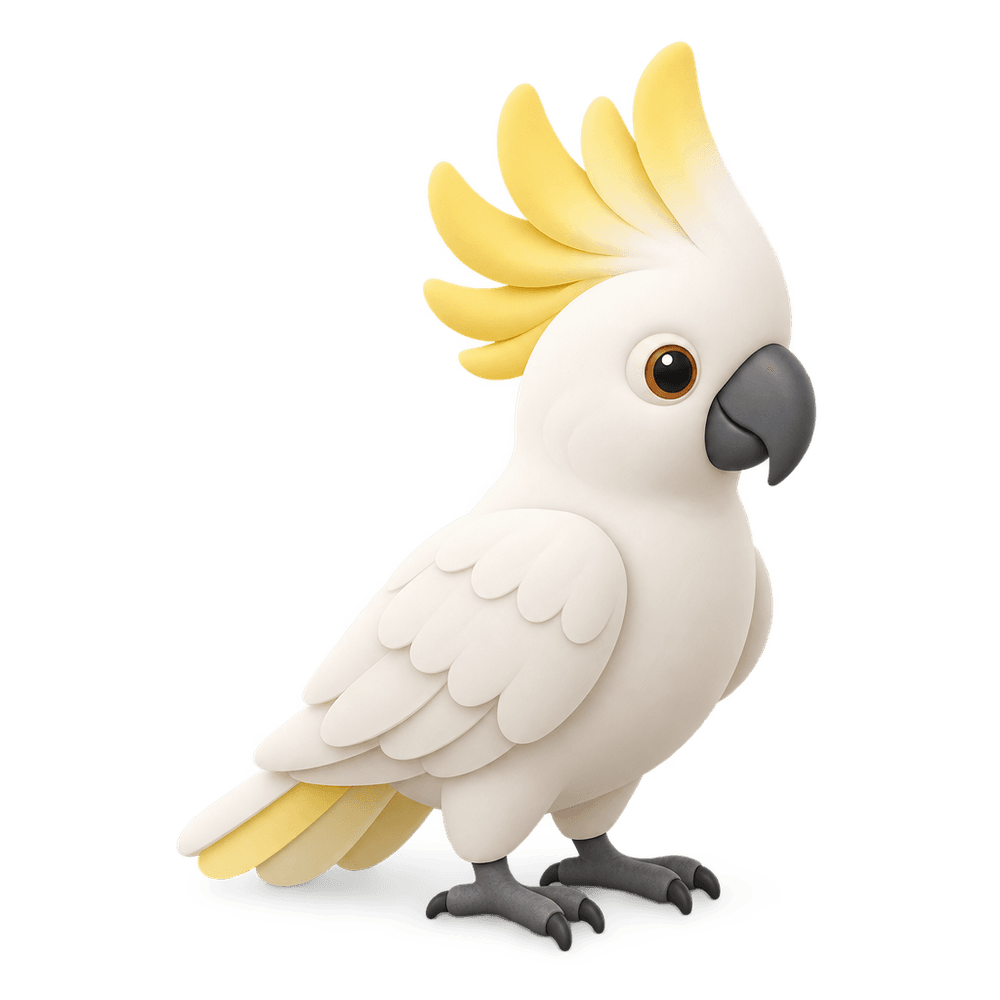 Cockatoo 3D icon
