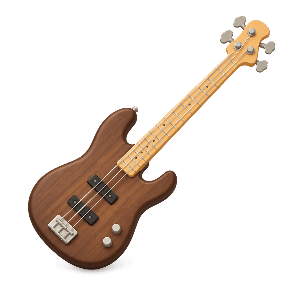 Bass Guitar 3D icon