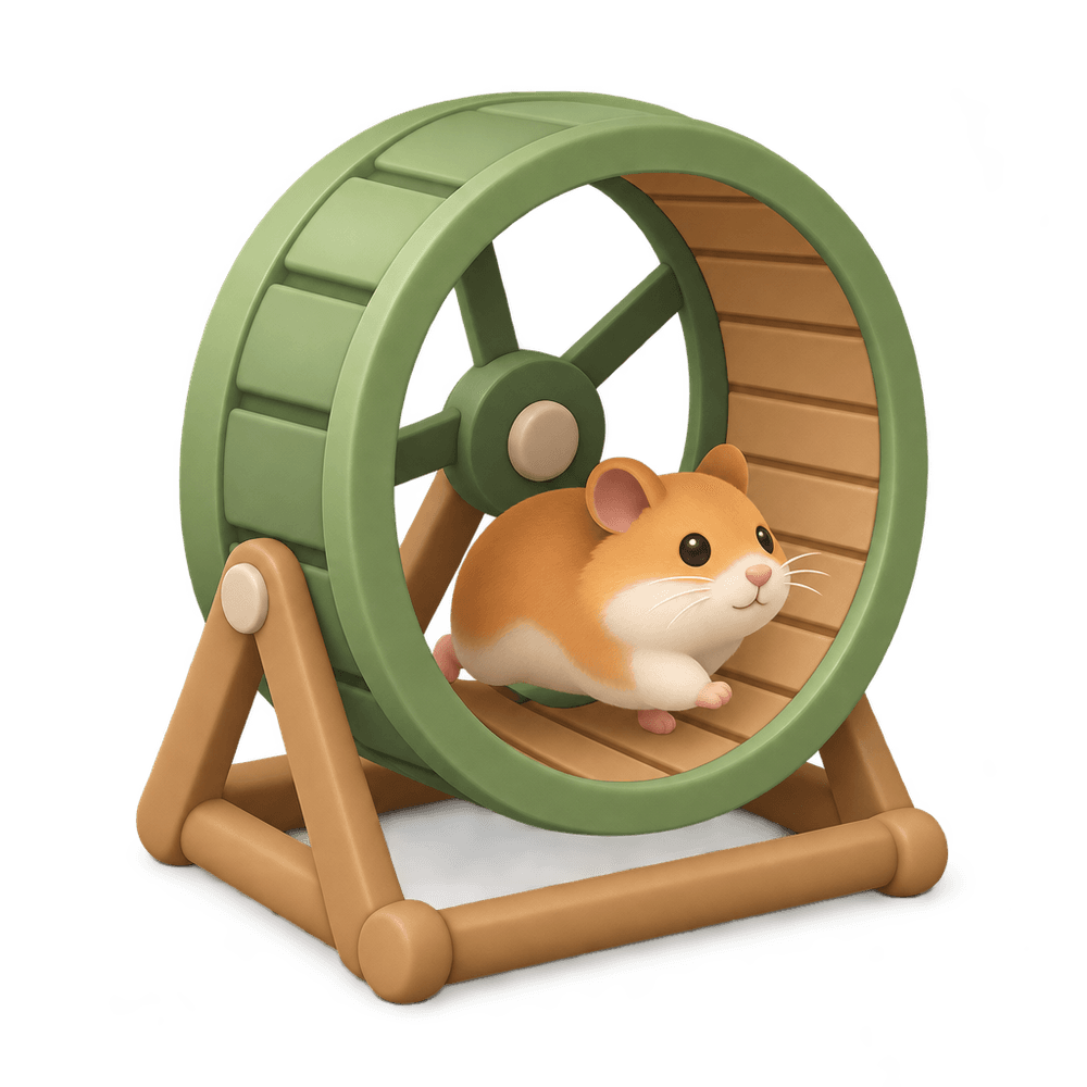 Hamster Wheel 3D icon