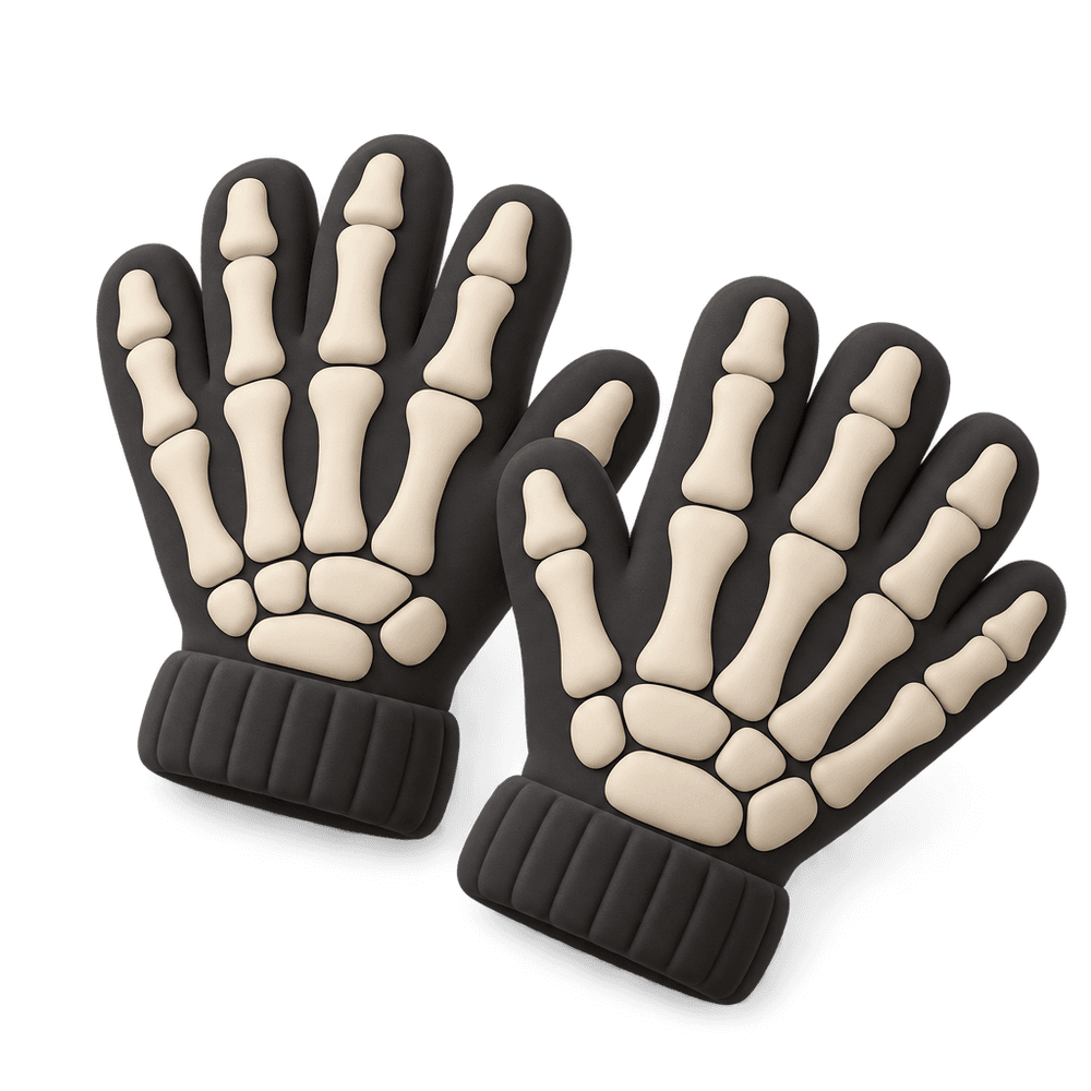 Skeleton Gloves 3D icon