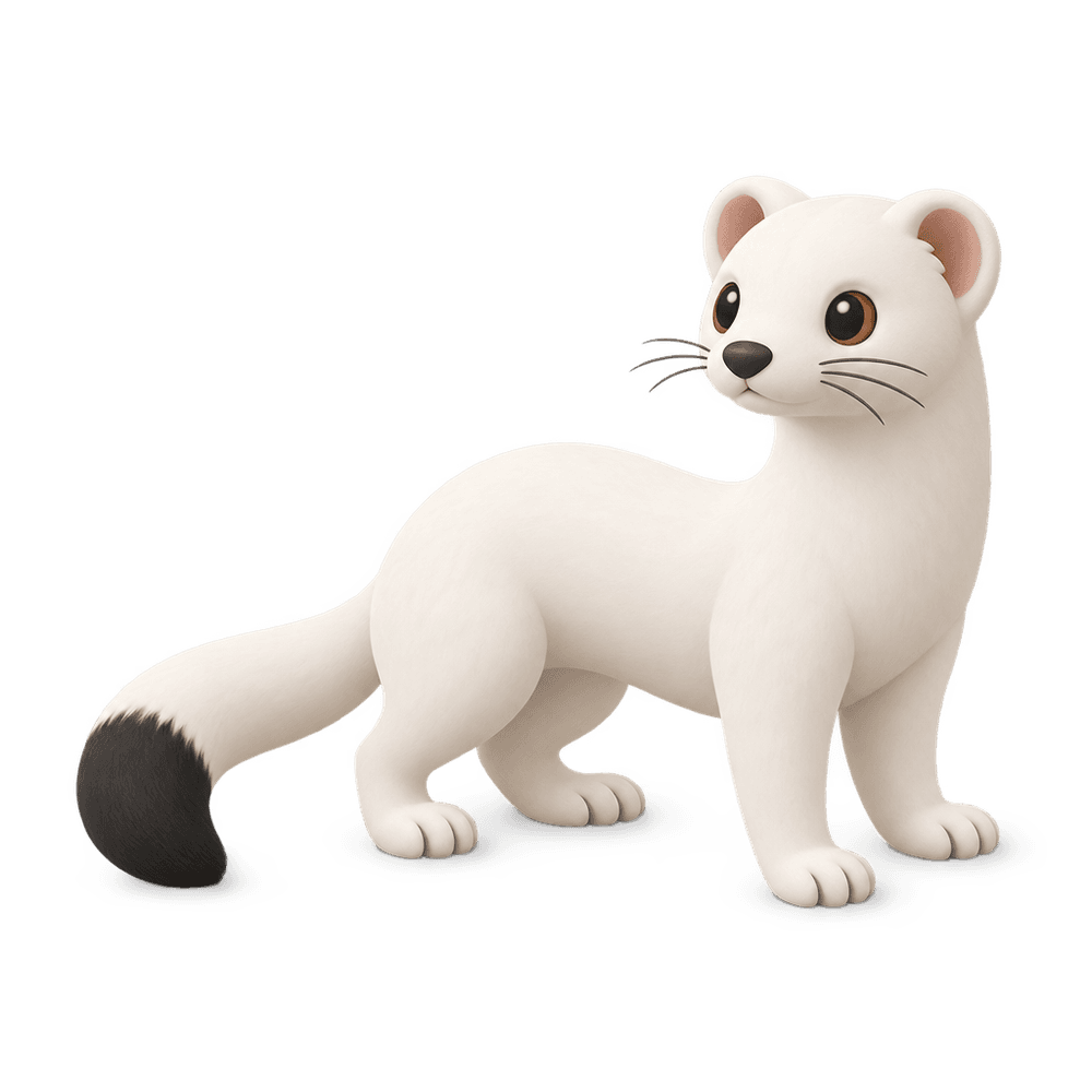 Ermine 3D icon