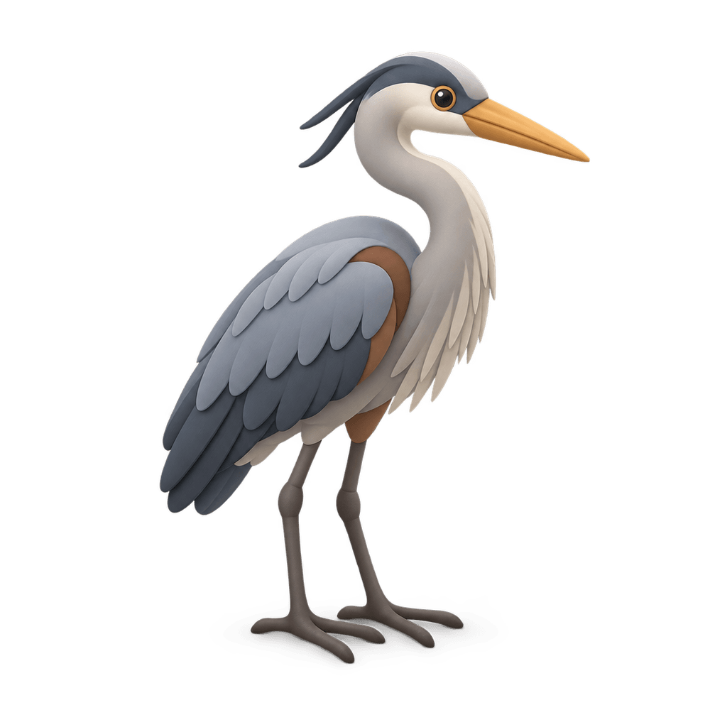 Great Blue Heron 3D icon